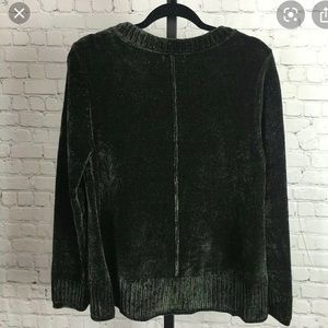 Style and Co Soft Chenille Green Sweater